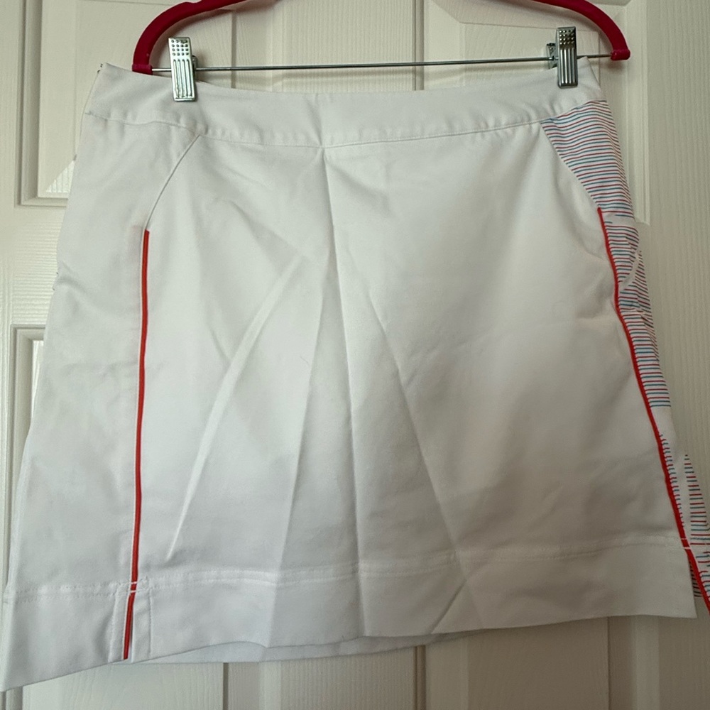 Adidas White Skirt with Red and Blue Accents